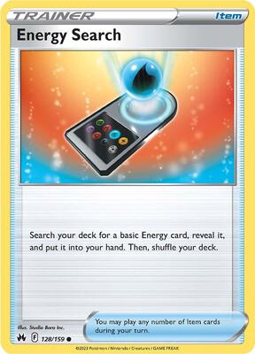 Energy Search card from SWSH: Crown Zenith
