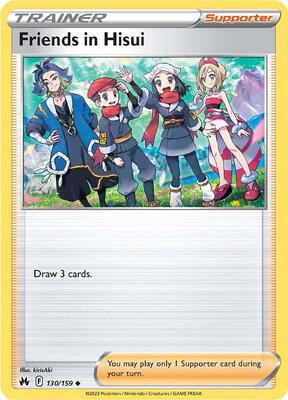 Friends in Hisui card from SWSH: Crown Zenith