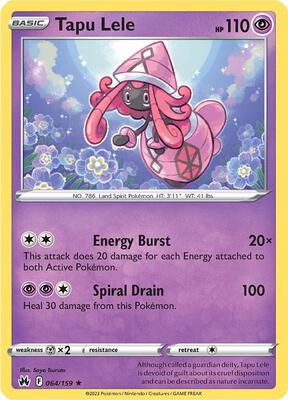Tapu Lele card from SWSH: Crown Zenith