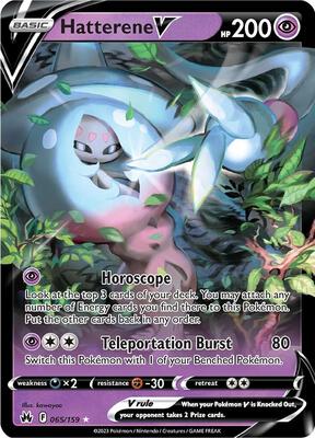 Hatterene V card from SWSH: Crown Zenith