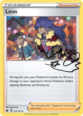 Leon card from SWSH: Crown Zenith