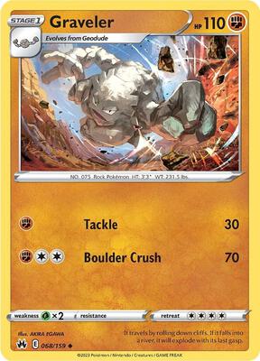 Graveler card from SWSH: Crown Zenith