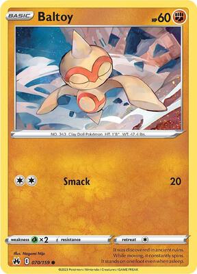Baltoy card from SWSH: Crown Zenith