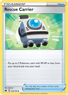 Rescue Carrier card from SWSH: Crown Zenith