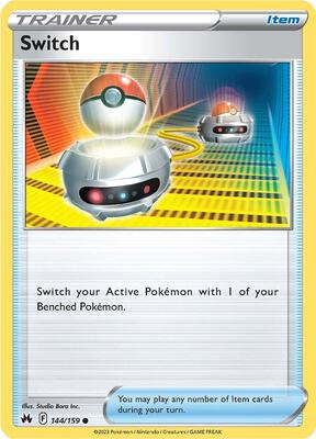 Switch card from SWSH: Crown Zenith