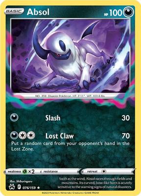 Absol card from SWSH: Crown Zenith