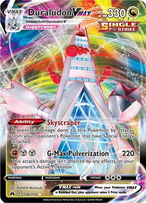 Duraludon VMAX card from SWSH: Crown Zenith