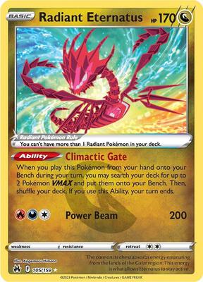 Radiant Eternatus card from SWSH: Crown Zenith