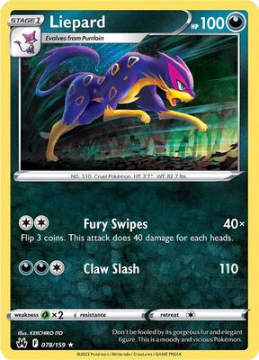 Liepard card from SWSH: Crown Zenith