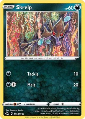 Skrelp card from SWSH: Crown Zenith