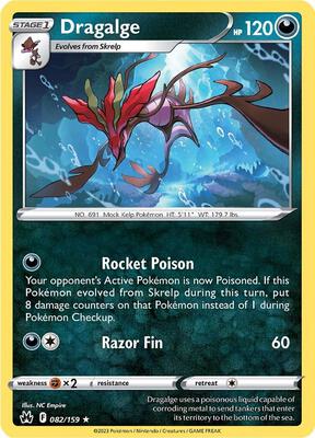 Dragalge card from SWSH: Crown Zenith
