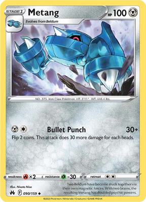 Metang card from SWSH: Crown Zenith