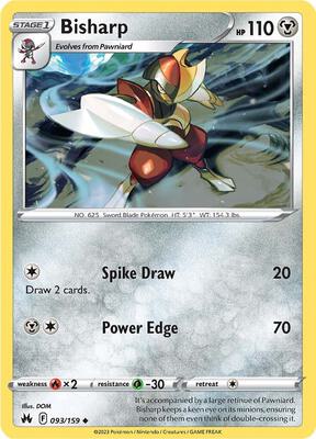 Bisharp card from SWSH: Crown Zenith