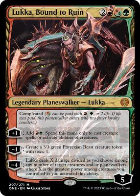 Lukka, Bound to Ruin card from Phyrexia: All Will Be One