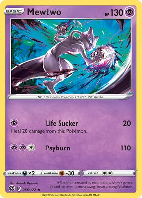 Mewtwo - 056/172 (Cosmos Holo) card from Miscellaneous Cards & Products