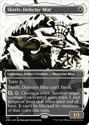 Skrelv, Defector Mite (Showcase) card from Phyrexia: All Will Be One
