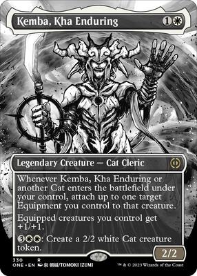 Kemba, Kha Enduring (Borderless) card from Phyrexia: All Will Be One