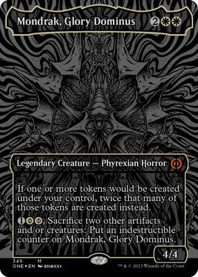 Mondrak, Glory Dominus (Oil Slick Raised Foil) card from Phyrexia: All Will Be One