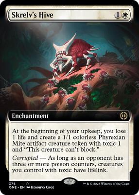 Skrelv's Hive (Extended Art) card from Phyrexia: All Will Be One