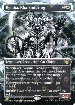 Kemba, Kha Enduring (Borderless) (Step-and-Compleat Foil) card from Phyrexia: All Will Be One