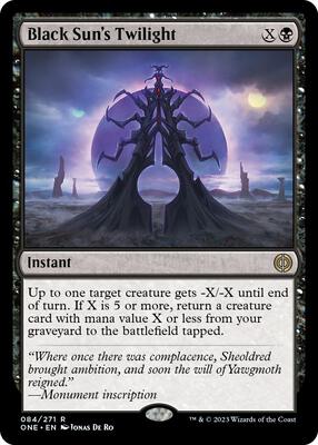 Black Sun's Twilight card from Phyrexia: All Will Be One