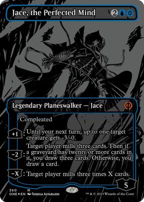 Jace, the Perfected Mind (Oil Slick Raised Foil) card from Phyrexia: All Will Be One