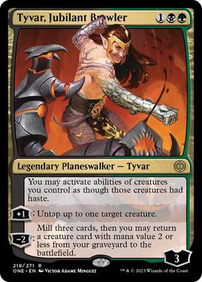 Tyvar, Jubilant Brawler card from Phyrexia: All Will Be One