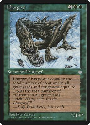 Lhurgoyf card from Ice Age