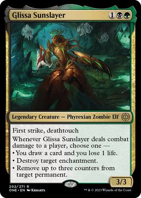 Glissa Sunslayer card from Phyrexia: All Will Be One