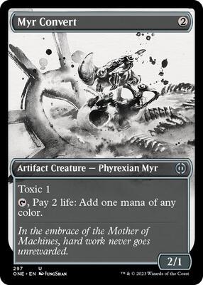 Myr Convert (Showcase) card from Phyrexia: All Will Be One