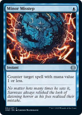 Minor Misstep card from Phyrexia: All Will Be One