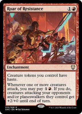 Roar of Resistance card from Commander: Phyrexia: All Will Be One