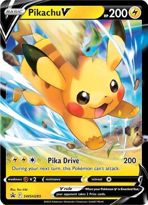 Pikachu V - SWSH285 card from SWSH: Sword & Shield Promo Cards