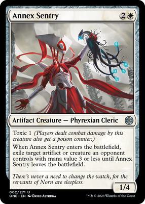 Annex Sentry card from Phyrexia: All Will Be One