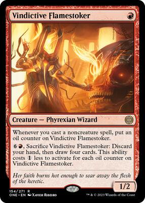 Vindictive Flamestoker card from Phyrexia: All Will Be One