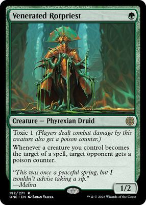 Venerated Rotpriest card from Phyrexia: All Will Be One