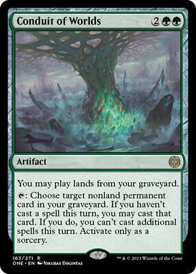 Conduit of Worlds card from Phyrexia: All Will Be One
