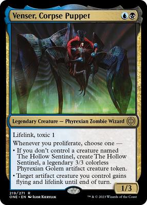 Venser, Corpse Puppet card from Phyrexia: All Will Be One