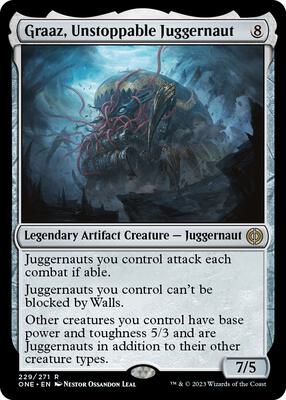 Graaz, Unstoppable Juggernaut card from Phyrexia: All Will Be One