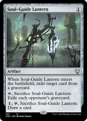 Soul-Guide Lantern card from Commander: Phyrexia: All Will Be One