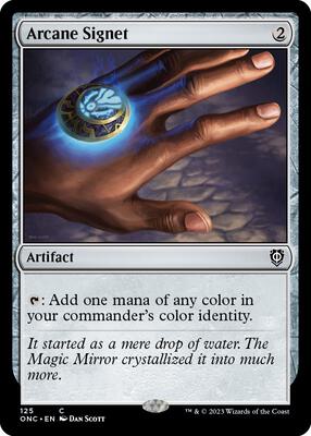 Arcane Signet card from Commander: Phyrexia: All Will Be One