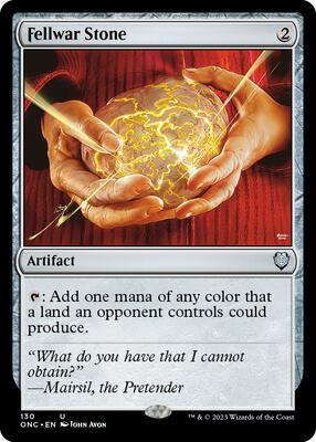 Fellwar Stone card from Commander: Phyrexia: All Will Be One