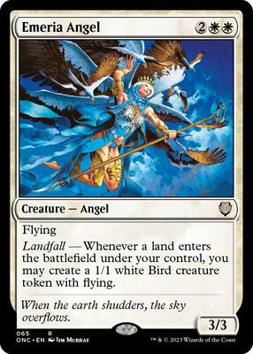 Emeria Angel card from Commander: Phyrexia: All Will Be One