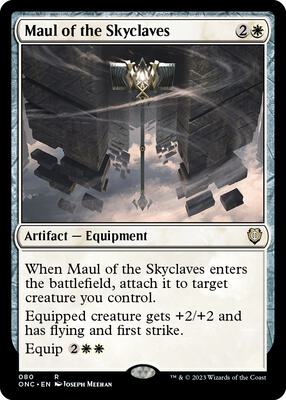 Maul of the Skyclaves card from Commander: Phyrexia: All Will Be One