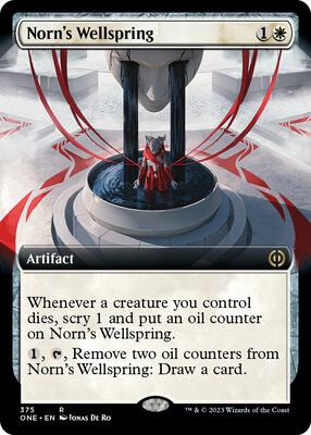 Norn's Wellspring (Extended Art) card from Phyrexia: All Will Be One