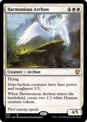 Harmonious Archon card from Commander: Phyrexia: All Will Be One