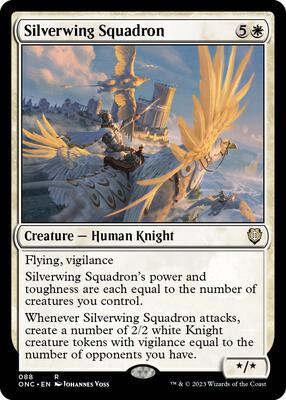 Silverwing Squadron card from Commander: Phyrexia: All Will Be One