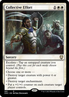Collective Effort card from Commander: Phyrexia: All Will Be One
