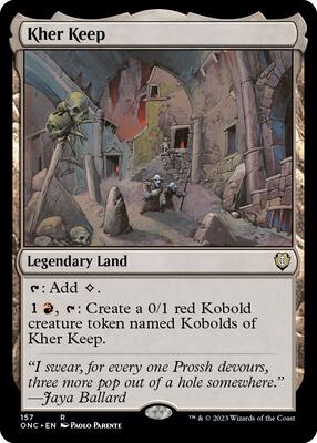 Kher Keep card from Commander: Phyrexia: All Will Be One