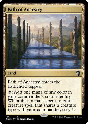Path of Ancestry card from Commander: Phyrexia: All Will Be One